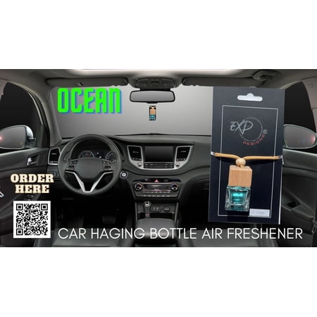 Car Hanging Diffuser Air Freshener with Essential Oils - Ocean