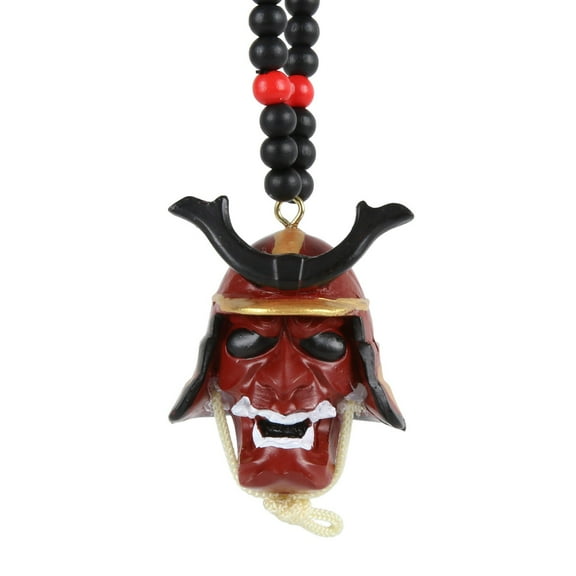 Car Hanging Pendant,Samurai Hannya Japanese Oni Helmet Car Rear View Mirror Charm Fashion Pendant Auto Decoration Ornament