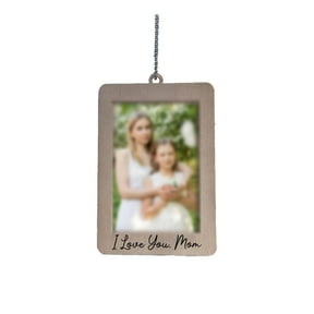 Jialinnn Car Hanging Picture Frame Wood Gray 6.8x9.9 cm