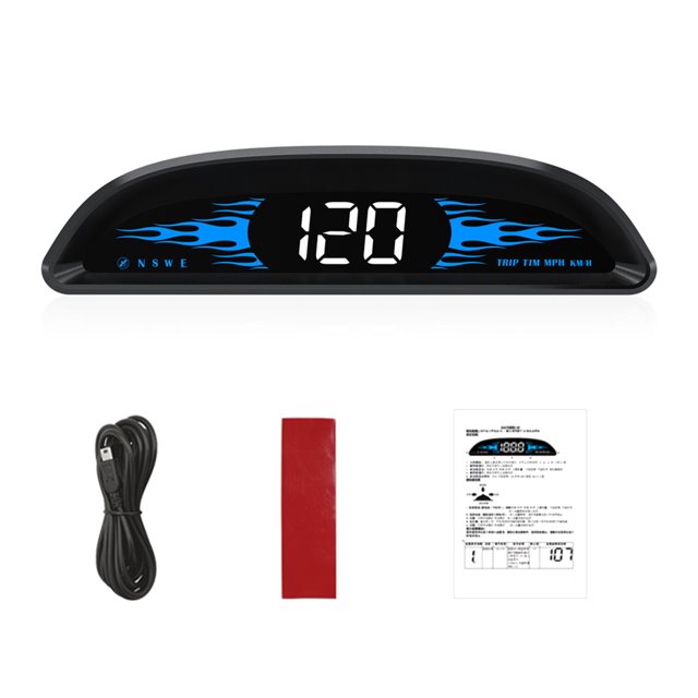 Car Head Display Digital GPS Navigation Speedometer GPS Dual System