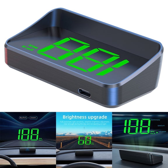 Car Head Up Hd Display Gps Speedometer Kmh Digital Hud Windshield Projector Km/H Fangkenuo