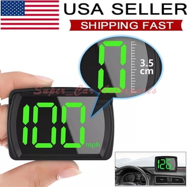 Car HUD Headup Display KM/H MPH GPS Digital Speedometer With LED Large Font Display I.1142674555