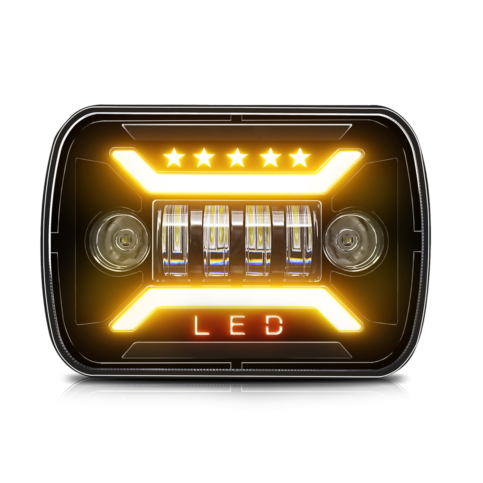4x7 Led Car Headlight,5x7'' 7 Inch H6054 Etc 7x6 5x7 Led Beam Turn Xj Yj Led ...