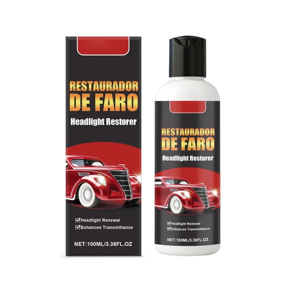 Car Headlight Care Agent,Automotive Headlamp Restoration Oxidized, Headlight Cleaner for Cloudy Headlights for All Vehicle Types