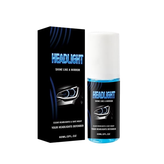 Car Headlight Cleaner Yellowing Remover Polish Spray, Rust Remover Spray for Metal for Polishing and Restoration, Break Cleaner Spray Bright Clear Finish