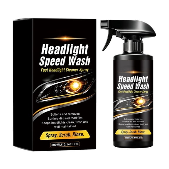 Car Headlight Cleaning Solution - 10oz for Bright, Clear Visibility on Cars, Trucks, and SUVs