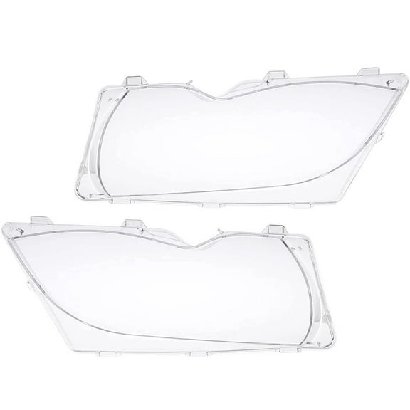 Car Headlight Lens Cover Left&Right Headlamp Clear Cover For BMW 3 Series E46 4 Door 2002-2005 Not for 2 Door
