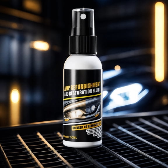 Car Headlight Restoration Kit Liquid Oxidation Remover Polish UV Protect for Auto Lens 50ml