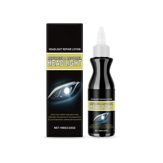 Car Headlight Restoration Kit Quickly Frost Yellowing for Brighter Safer Driving