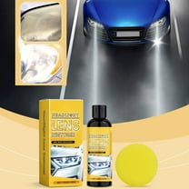 Car Headlight Restoration Kit: Scratch Polish & Sponge, No Sanding, Yellowing Repair, Auto Detailing Cleaner Fluid. Restores Clarity & Visibility.