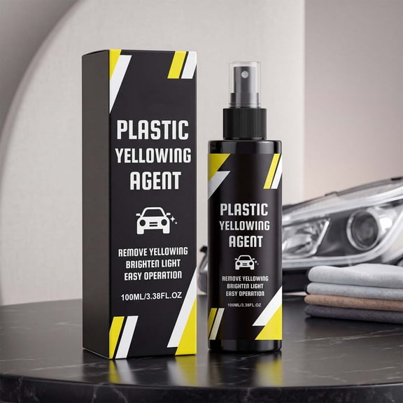 Car Headlight Restoration Spray, Headlight Yellowing Remover Cleaner, Oxidation Repair Brightening Spray, Plastic Lens Polishing Protection Coating, Auto Headlight Cleaner Spray