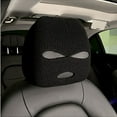 thumbnail image 1 of Car Headrest Cover, Funny Face Mask Auto Front Seat Head Rest Protector, Personalized Ski Mask Seat Cover Headrest Trim for Most Vehicles, Car Accessories （Black）, 1 of 5