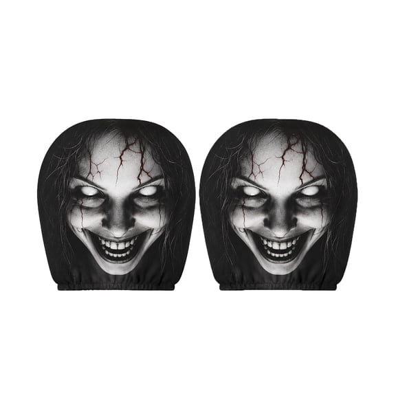Car Headrest Cover, Stretch Solid Dust Proof Car Neck Pillow Protector, Universal Fit for Most Common Vehicle Seats, Car Interior Practical Accessory