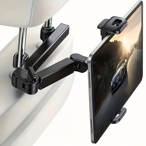 Car Headrest Hanging Tablet Phone Holder, Suitable for Tablets, 360 Rotation