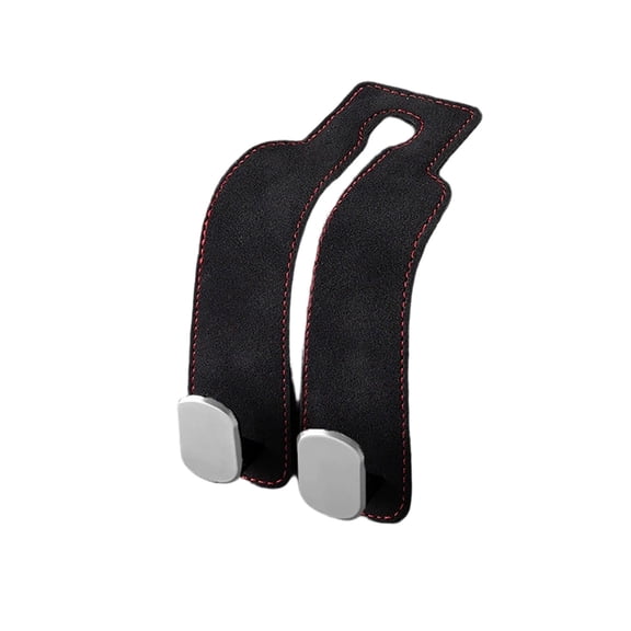 Car Headrest Hooks for Purses and Bags, 2-Pack Bag Holder for Car with Double Metal Hooks, Double Hook Car Seat Hooks for Hanging Purses and Bags,Black