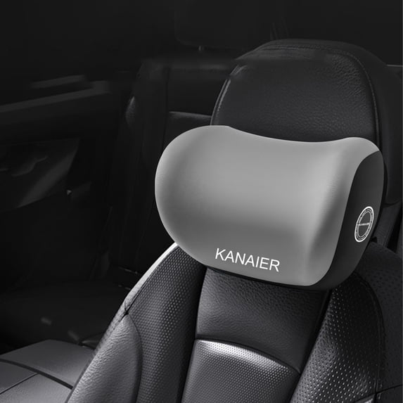 Car Headrest & Lumbar Support Cushion,Ergonomic Memory Foam Back Cushion,Memory Foam Car Lumbar Support Pillow and Car Neck Pillow Kit with Adjustable Strap for Office Chair and Car Seat
