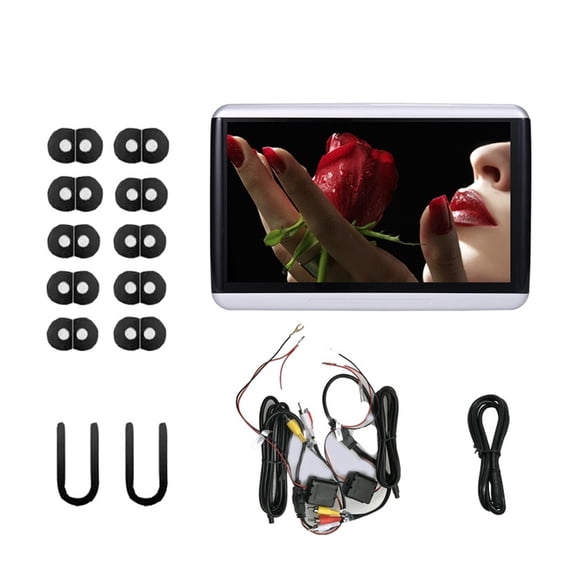 Car Headrest Monitor 10.6 Inch Display Link Standalone 1080P 4K Video WiFi/Bluetooth/USB/SD Multimedia Player ,Easy to Install