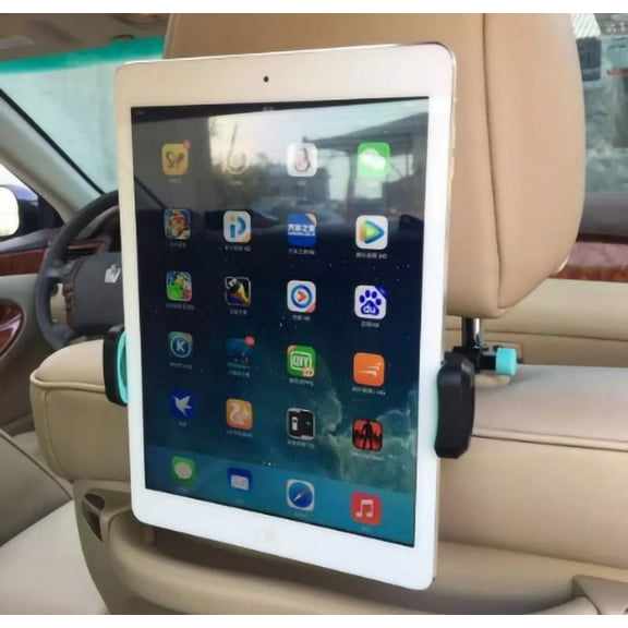 Car Headrest Mount Tablet Headrest Holder Cradle Compatible with Devices Such as iPad Pro Air Mini, Galaxy Tabs, and Other 4.7 -10.5" Cellphones and Tablets, Vent Mountable