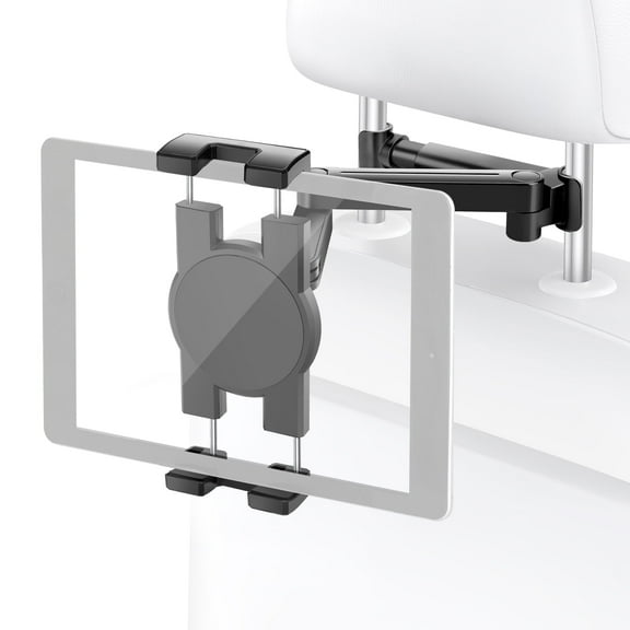 Car Headrest Mount Tablets Holder, DISEN Universal Car Tablet Holder for Kids, Angle Adjustable Headrest Stand Fit for All 6.5-12.9'' Tablet Phone Nintendo Switch, Black