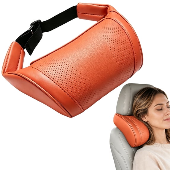 Car Headrest Neck Pillow, Memory Foam Neck Support Cushion with Breathable Washable Cover, Adjustable Headrest Pillow for Cars, SUVs & Daily Driving
