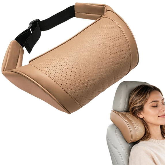 Car Headrest Neck Pillow, Memory Foam Neck Support Cushion with Breathable Washable Cover, Adjustable Headrest Pillow for Cars, SUVs & Daily Driving