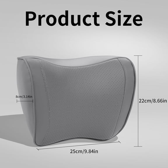 Car Headrest Pillow - 2 Pack, Grey