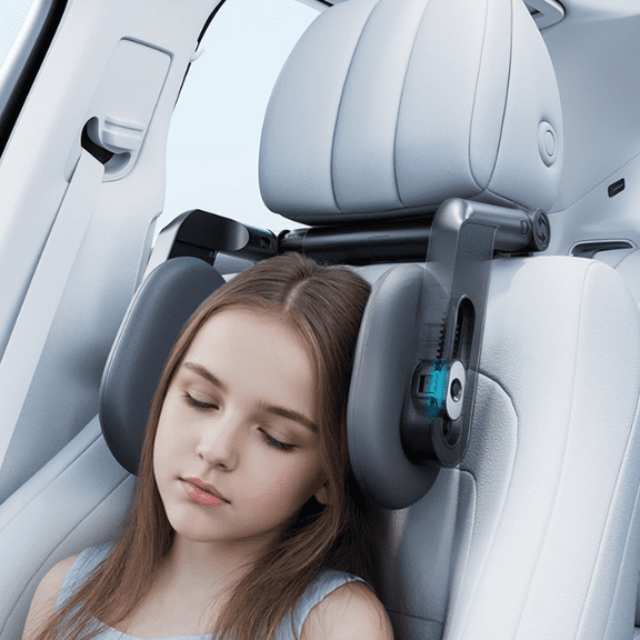 Car Headrest Pillow, Hswt Car Neck Pillow Head Pillow, Car Sleeping Travel Pillow, Car Neck Head Shoulder Sleep Cushion Car Side Pillow for Kids Adults Elders