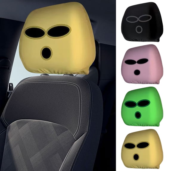 Car Headrest Seat Cover Personalized Funny Car Interior Universal ...