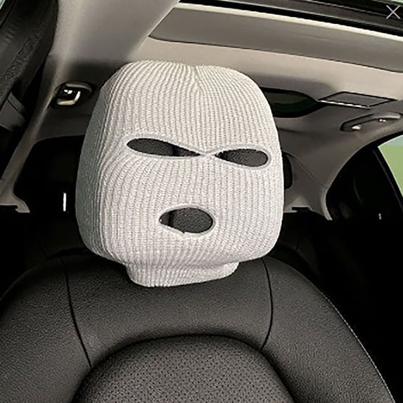 Car Headrest Seat Cover – Personalized Funny Design, Universal Interior Head Cover for Vehicle Seat Decoration