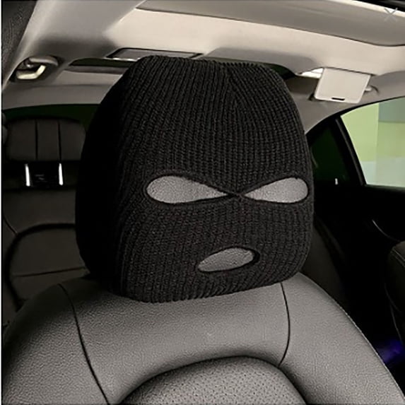 Car Headrest Seat Cover – Personalized Funny Design, Universal Interior Head Cover for Vehicle Seat Decoration