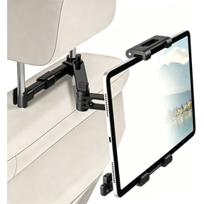 Car Headrest Tablet Holder - 3 in 1 Adjustable Extension Arm with Foldable Clip,Tablet Mount for Car Backseat, Car Accessories for Kids, for iPad Pro, Air, Mini, Galaxy Tab,4.7-12.9" Tablets