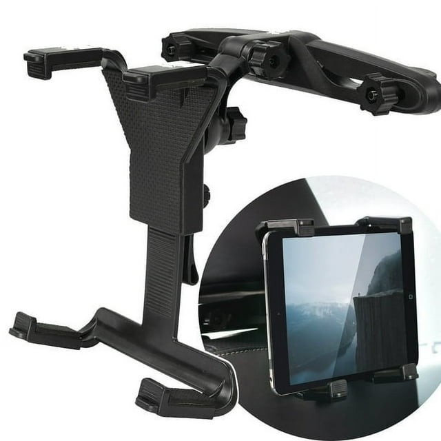 Car Headrest Tablet Holder，Universal Headrest Back Seat Car Holder