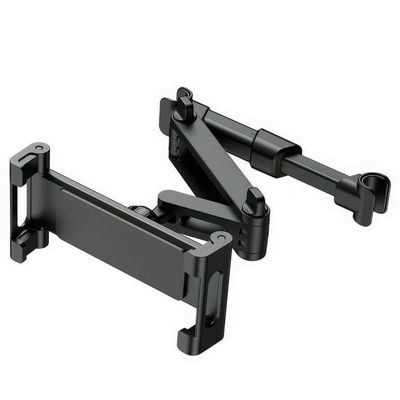 Car Headrest Tablet Mount, 360 Rotatable Backseat Tablets Mount Holder with Safety Lock for Kids Compatible with All Smartphone/iPads Pro/Air/Mini/ Switch 4.7"-12.9"