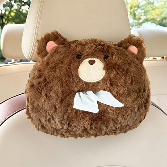 Car Headrest Tissue Box Car Hanging Paper Box Multifunctional Cute Car Tissue Box