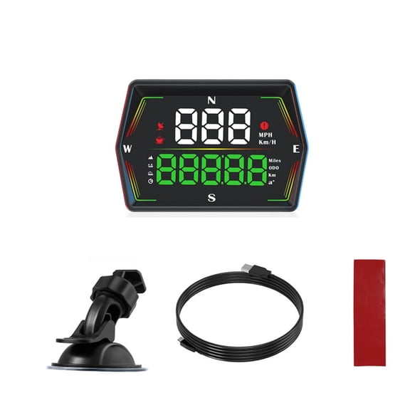 Car Heads Up Display with Built In Map Auto HUD Projector for Accurate Speed Tracking & Multifunctional Data Analysis