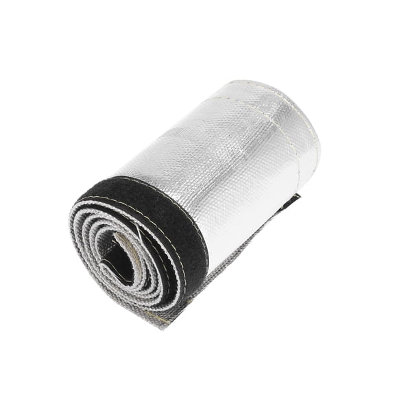 Car Heat Shroud 1-1/2" ID 3.2ft Aluminized Sleeving Shield Sleeve Shield for 1-1/2" OD Fuel Lines