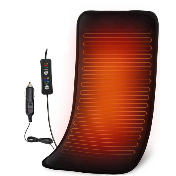 Car Heated Blanket for Back Pain Relief, 12V Car Electric Blanket with 4 Heat Setting,8 Auto-Off, AB-Sided Portable Mini Travel Heated Blanket for Women and Men, Christmas Gifts for Elderly People