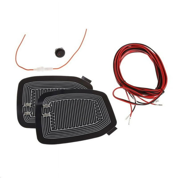 Car Heated Side Mirror Defogger Pad, 12V Electric Glass Defroster for Trucks and Vehicles, Quick Installation