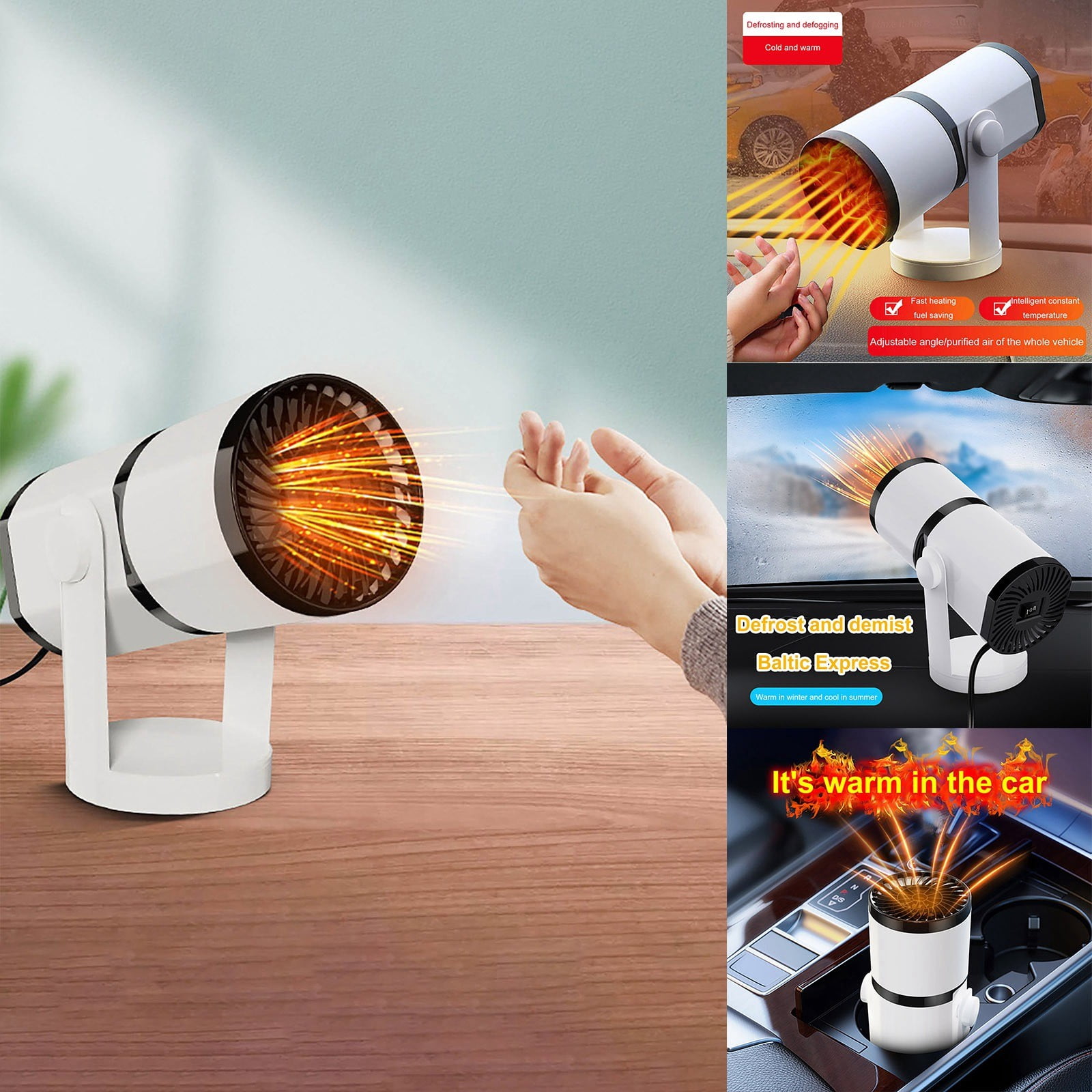 Car Heater, 12V 150W 2 in 1 Fast Heating & Cooling, Fan Coolers for