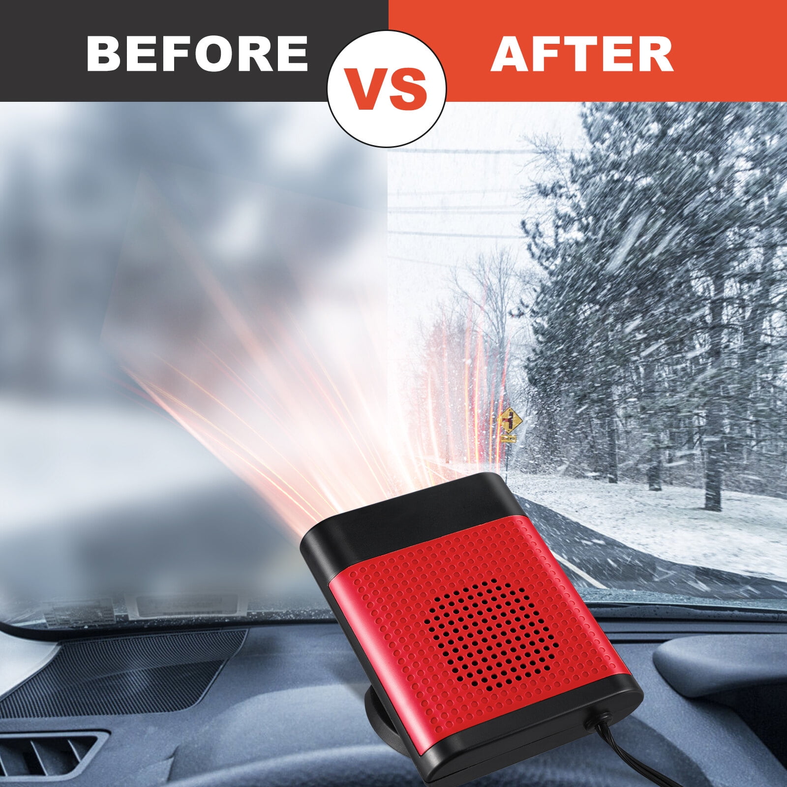 Car Heater 12V 150W Automobile Windscreen Fan Function for Quickly