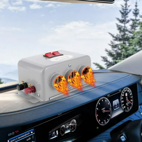 Car Heater 12V 24V Portable Defroster,Rapid Heating Fan for Vehicle Interior Warmth and Windshield Defrosting,Essential Automotive Accessory with Overheat Protection,Ideal for Winter Driving