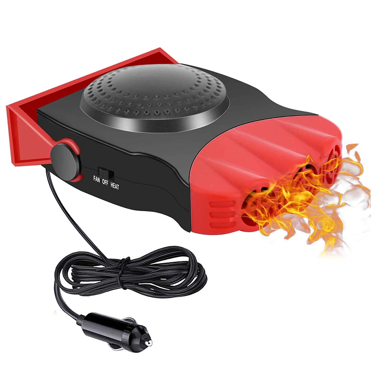 Car Heater,12V/24V Portable Heating and Cooling Fans 2 in 1 Modes for ...