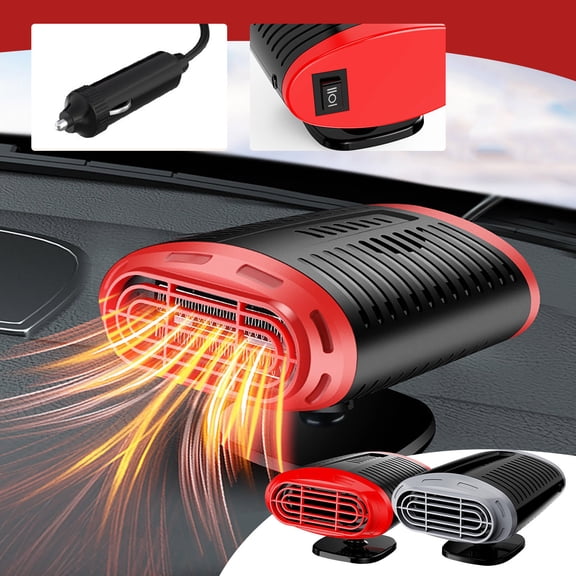 Car Heater - 150W Portable Heater, Double Mode Heating & Coolings, Windshield Fast Defrosting & Defogging, Ideal for Cars, Trucks, and Winter Driving (5.3x4.3x3.1 in)