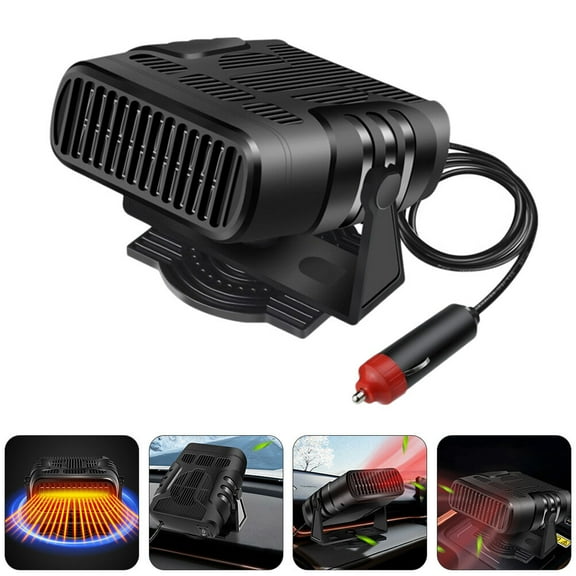 Car Heater 2 in 1 Auto Car Windshield Portable Heater Cooling Fan 12V 150W Auto Defogger 360 Rotatable Fast Heating Quickly Defrost