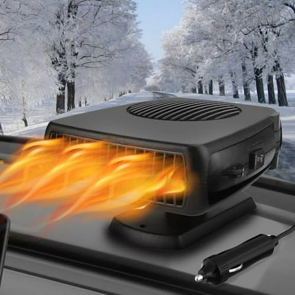 Car Heater,Car Heater That Plugs into Cigarette Lighter,12V 200W Portable Car Heaters and Car Defroster Windshield Defogger,Heater for Car with 360 Degree Rotary Base