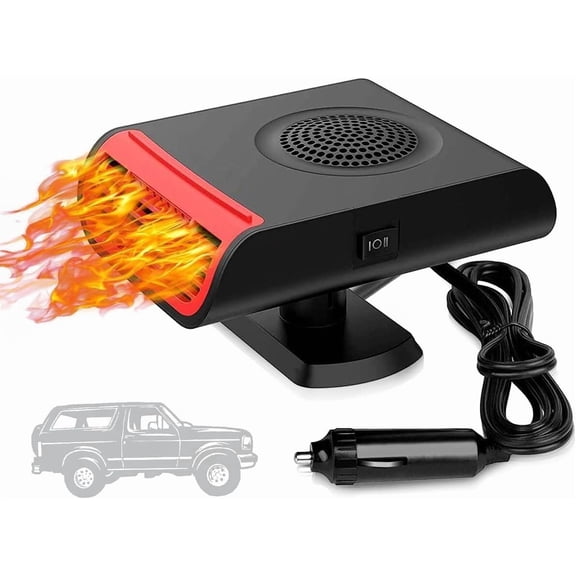 Car Heater Defogger, 12V Car Heater, Cigarette Lighter Plug Type, Windshield Heating And Defogging In One, Fast Heating And Cooling, Suitable For All Cars And Trucks.
