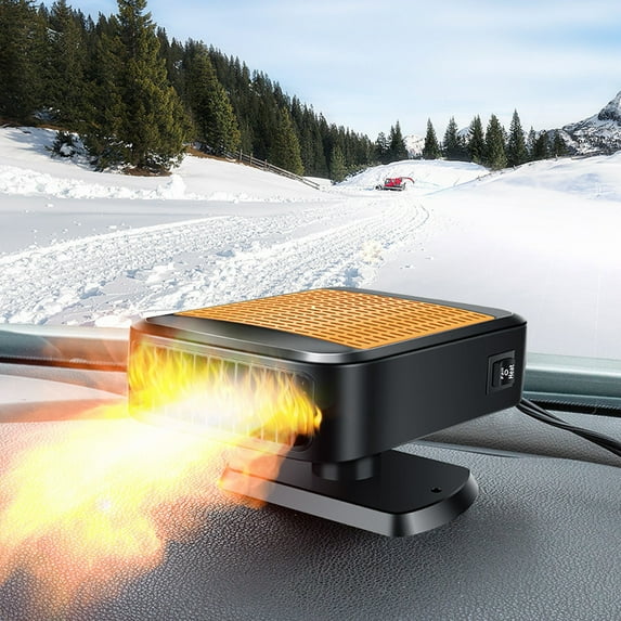 Car Heater That Plugs into Cigarette Lighter Portable Car Heaters for Vehicle 6 Inch 12 Volt Heater for Car 360 Degree Rotation Windshield Defogger Car Window Defroster