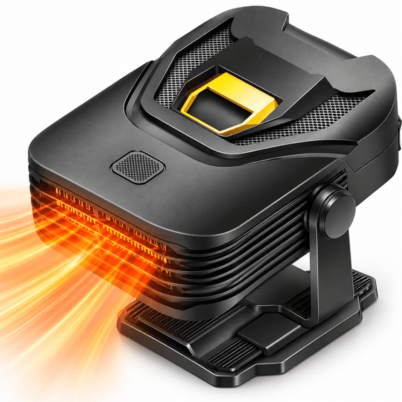 Car Heater, Upgraded 12V Portable Car Heater & Defroster New 2 in 1 Heat Fast Heating Defrost Defogger, 360 Swivel Base Plug in Auto Car Heaters