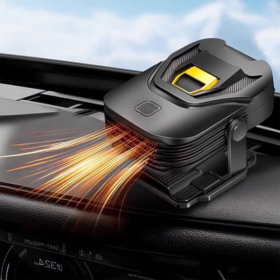 Car Heater,Upgraded 12V Portable Car Heater, Windshield Defroster, 2-in-1 Fast Heating Cooling Fan with Swivel Base,Plug-in Auto Car Heaters for Vehicle