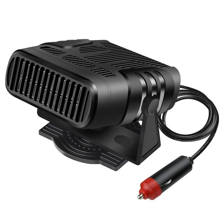 Verlacod Car Heater Windshield Defroster 2 in 1 Portable Electric Car Heater 12V/24V Heating Cooling Fan Warmer Wind Defrosting Anti-Fog Heater Windshield